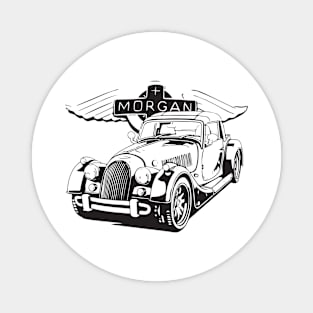 Morgan Utomotive Car Tribute  - Car Lover Design - Retro Vintage Magnet